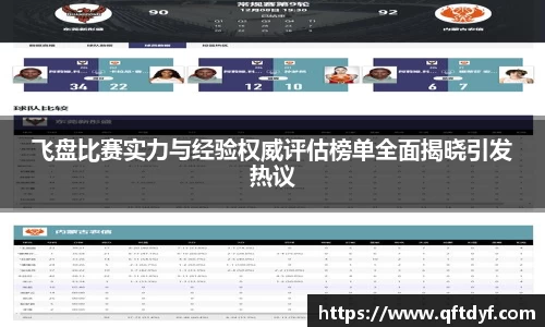 飞盘比赛实力与经验权威评估榜单全面揭晓引发热议