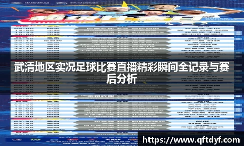 武清地区实况足球比赛直播精彩瞬间全记录与赛后分析